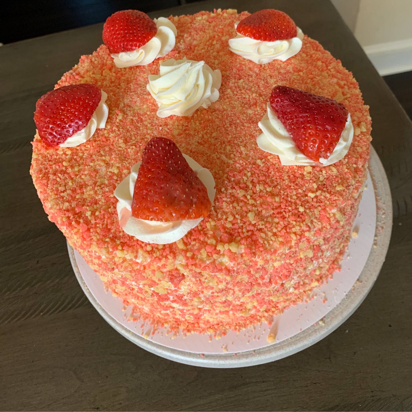 Strawberry Crunch Cake