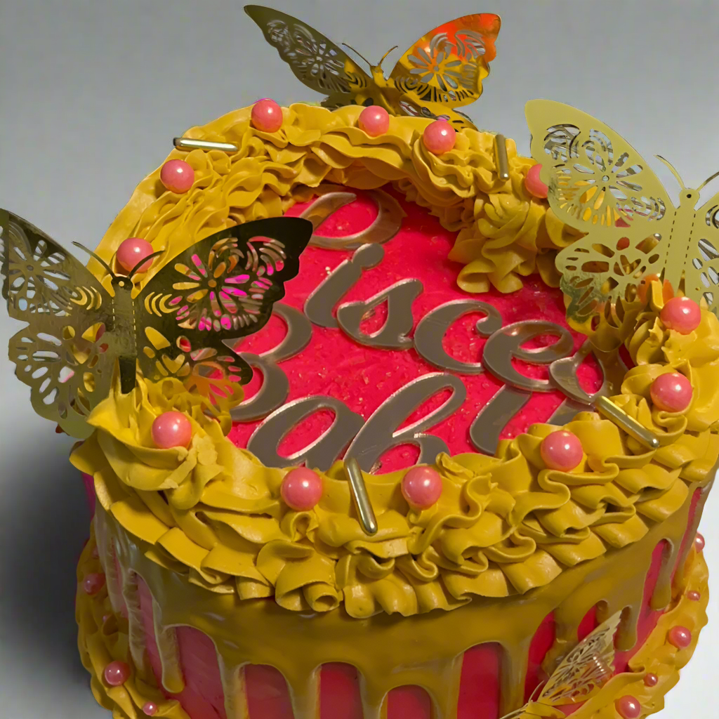 Butterfly "Pisces Baby" Cake
