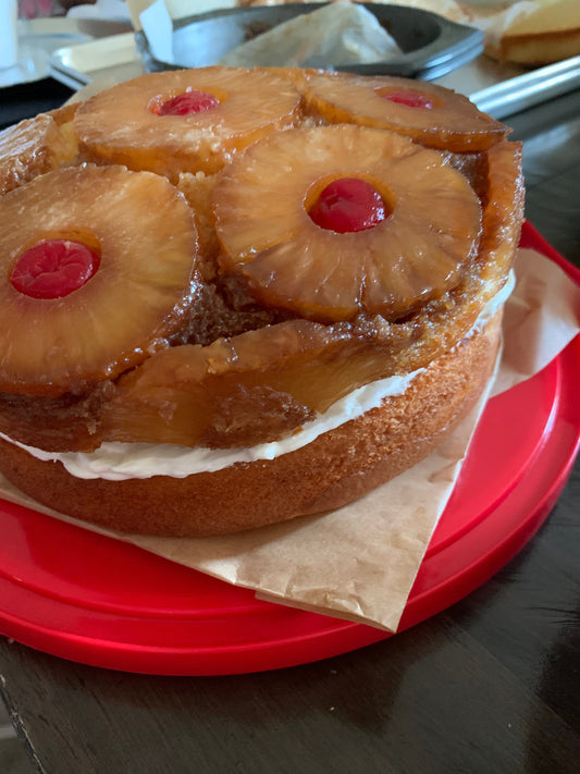 Pineapple upside down cake